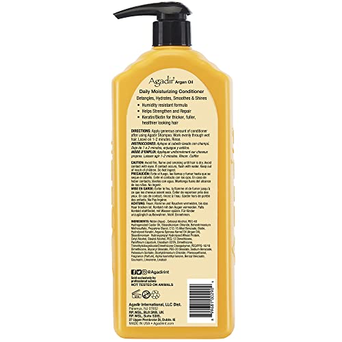 Close-up of Argan oil ingredients in Agadir conditioner for hair nourishment.