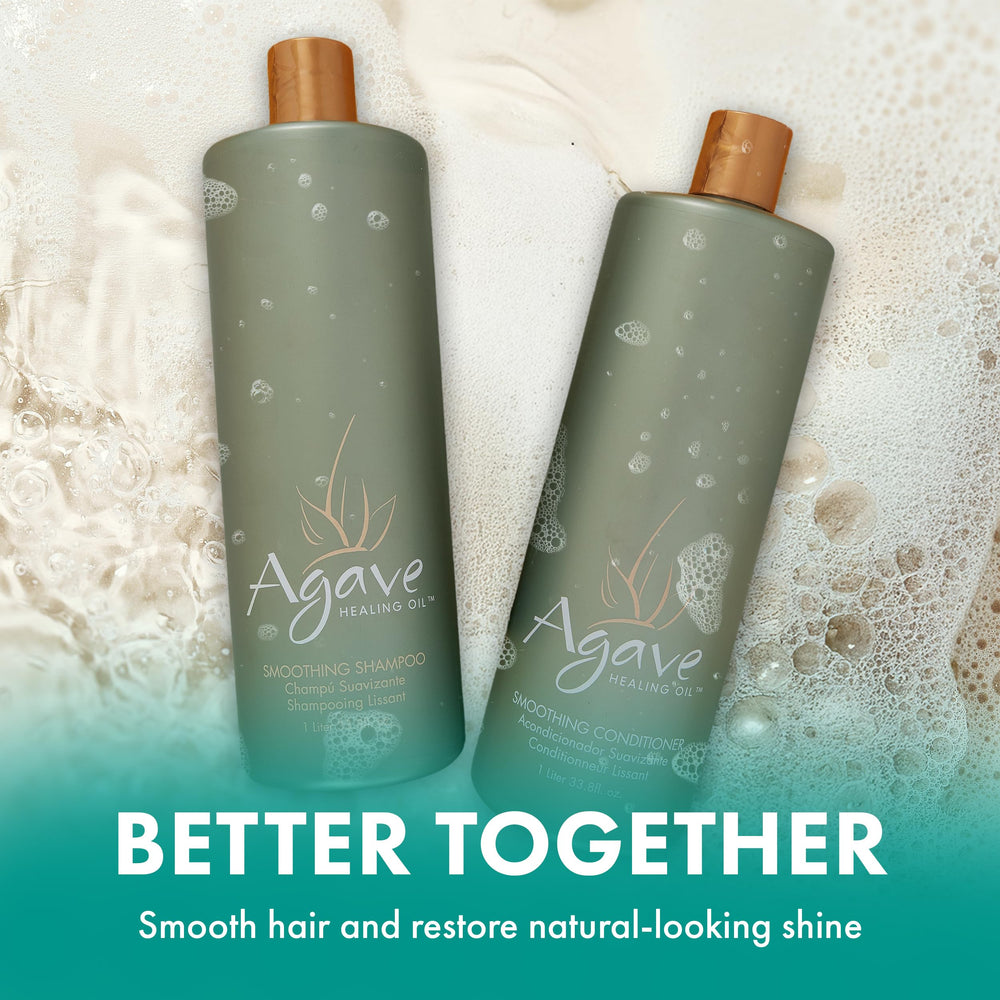Agave Healing Oil agave smoothing shampoo color-safe formula preserves vibrancy while cleansing.