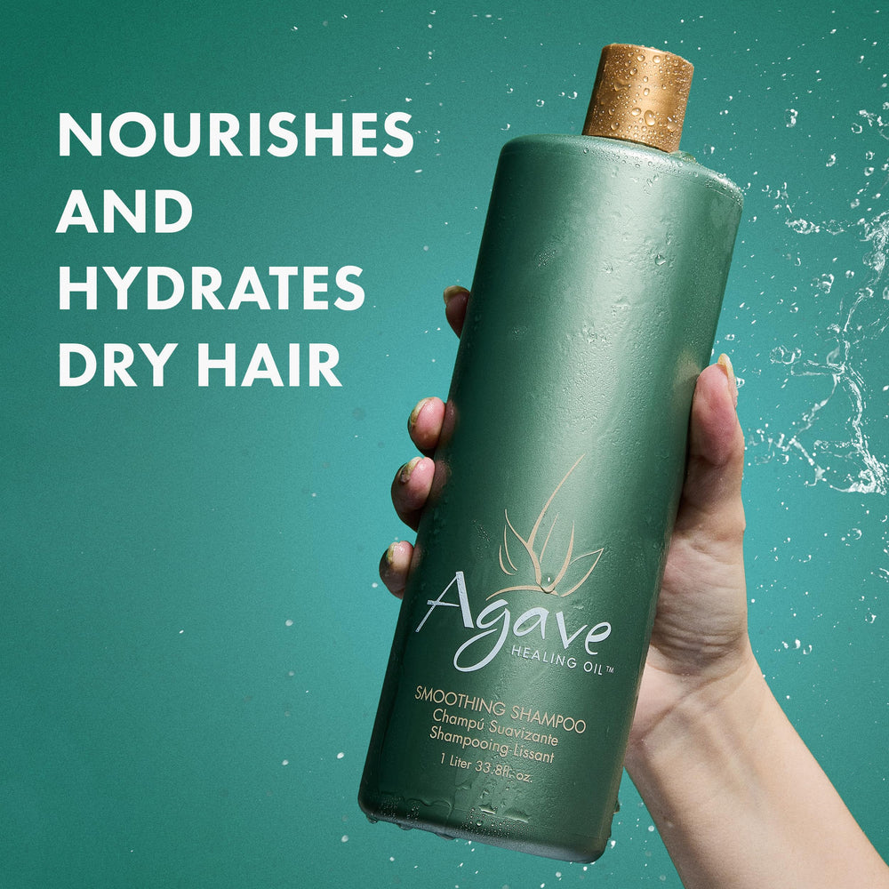 Agave Healing Oil agave smoothing shampoo lather shows rich velvety foam without harsh residues.