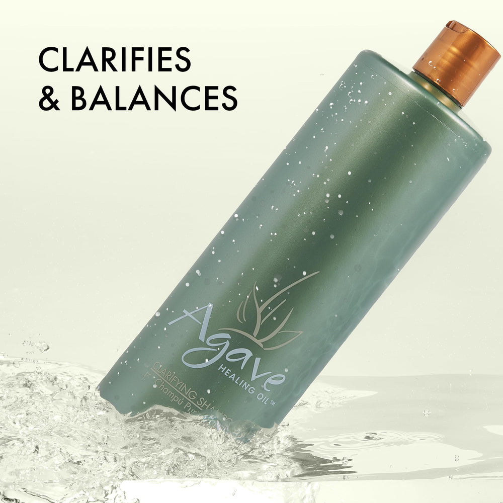Lush lather of Agave Healing Oil Clarifying Shampoo