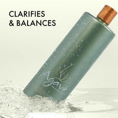 Lush lather of Agave Healing Oil Clarifying Shampoo