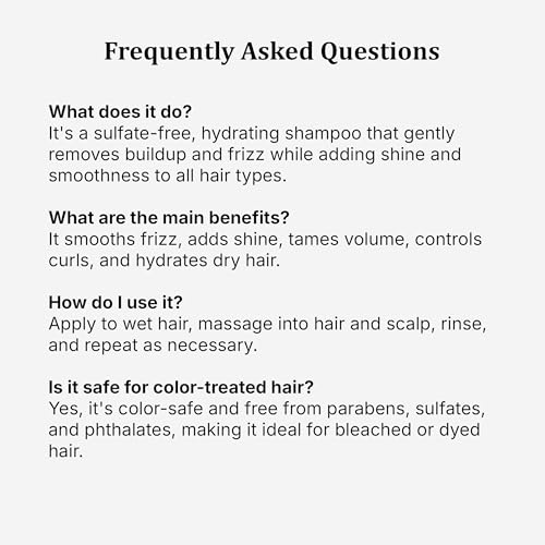 Agave Healing Oil smoothing shampoo after-use shine, healthy-looking hair