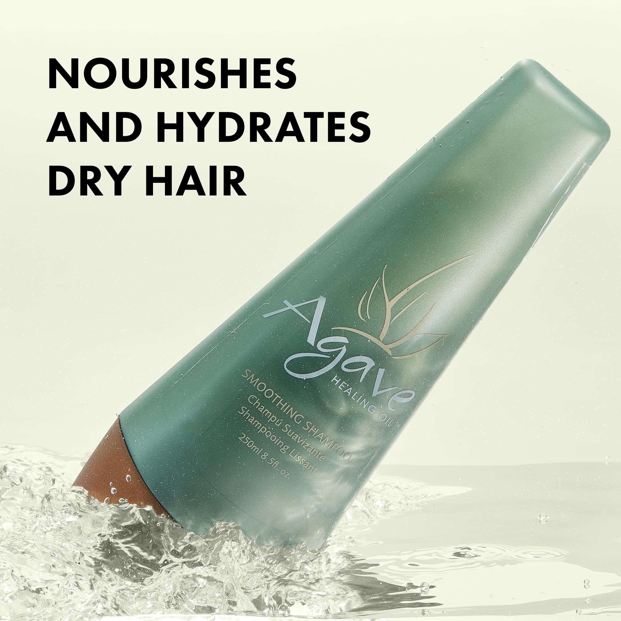 Agave Healing Oil smoothing shampoo foam lather, rich conditioning cleanse