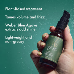Frizz control on humid days with Agave Healing Oil Treatment.