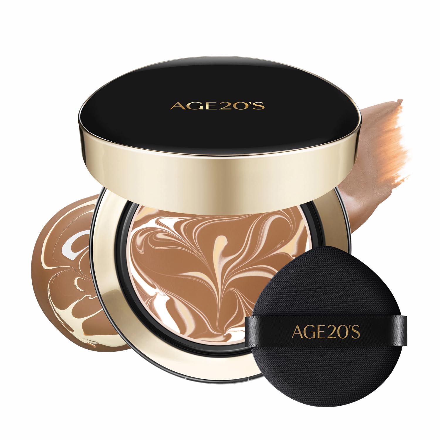 AGE 20's Signature Essence Pact packaging close-up shows premium compact design for on-the-go use