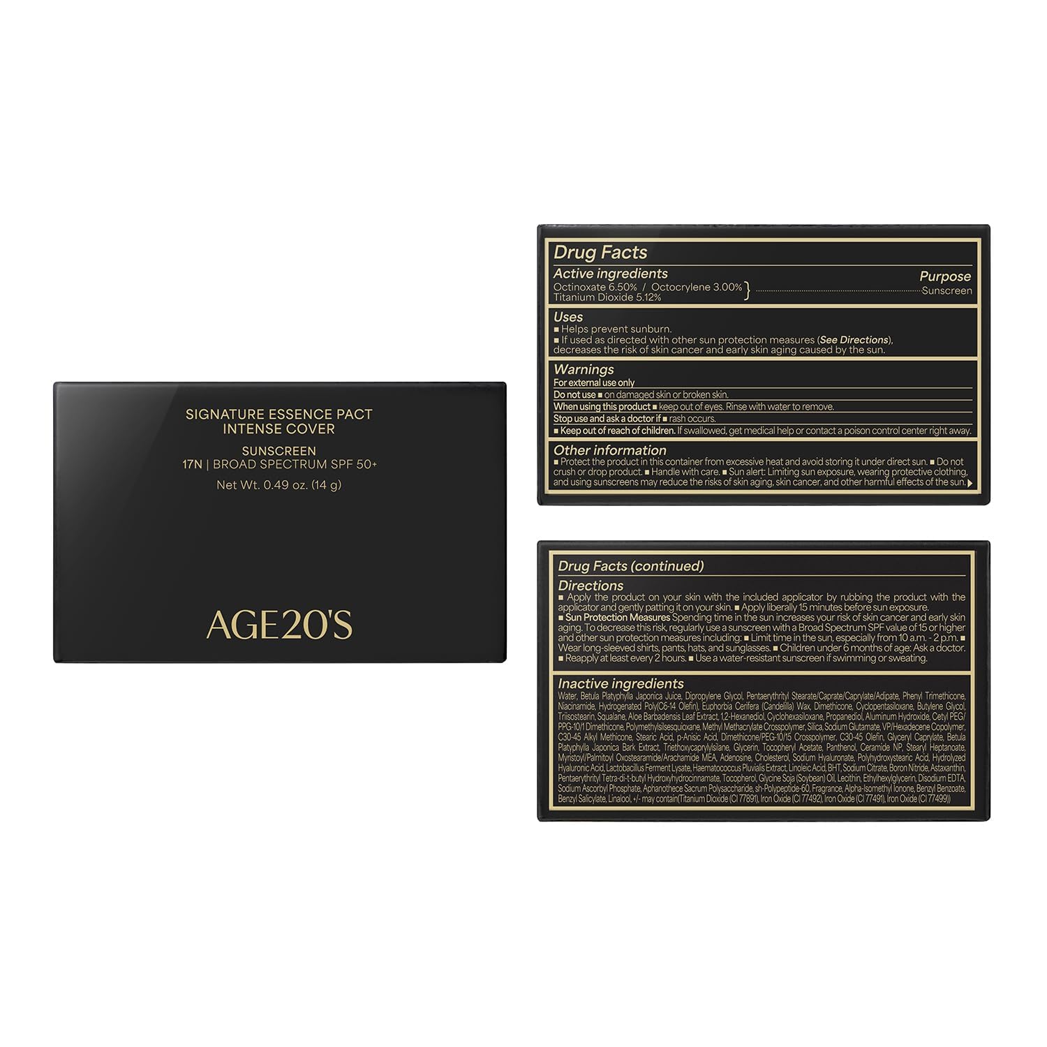 AGE 20's daily-use compact enabling easy layering and touch-ups