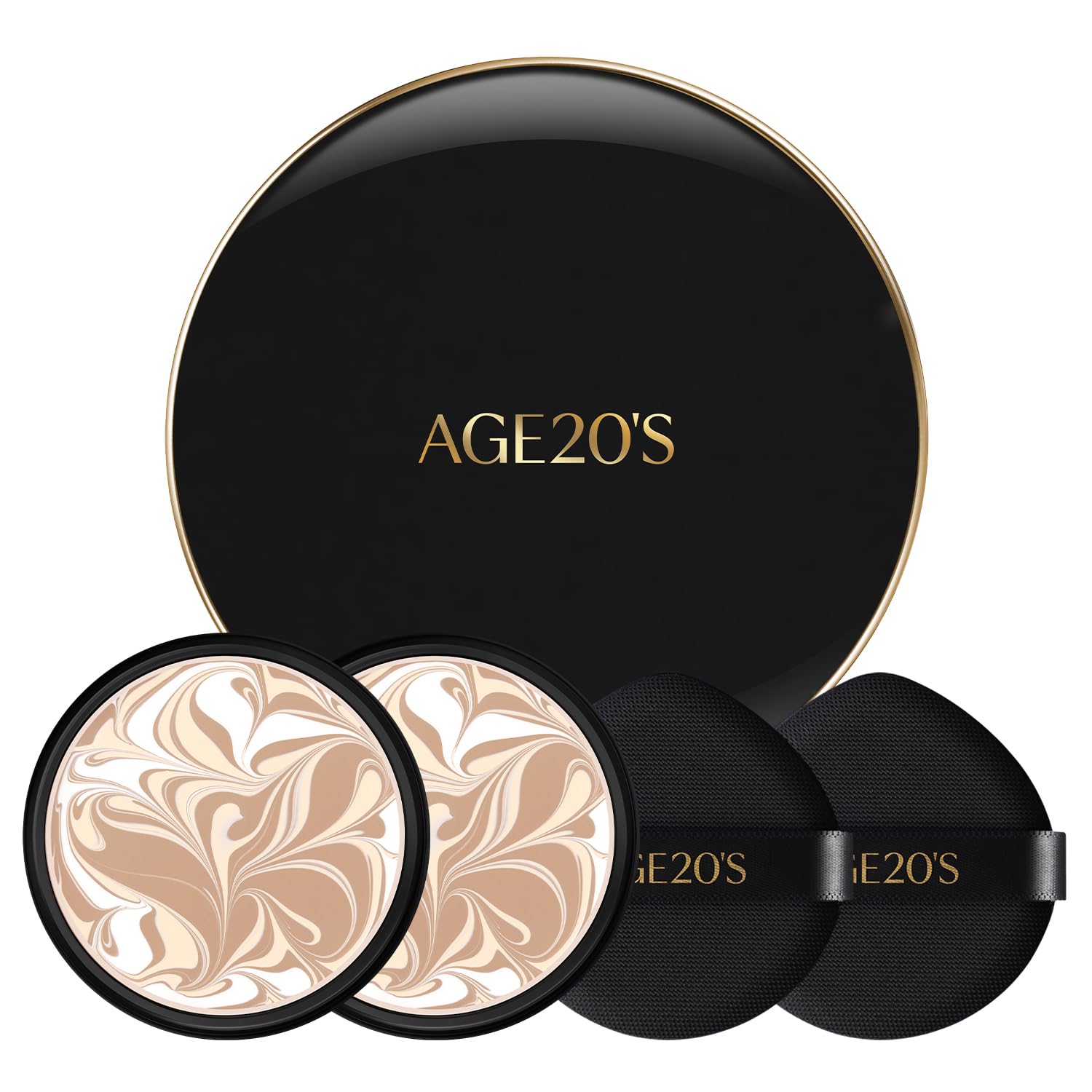 AGE 20's Signature Essence Pact front view with SPF 50+ for daily wear