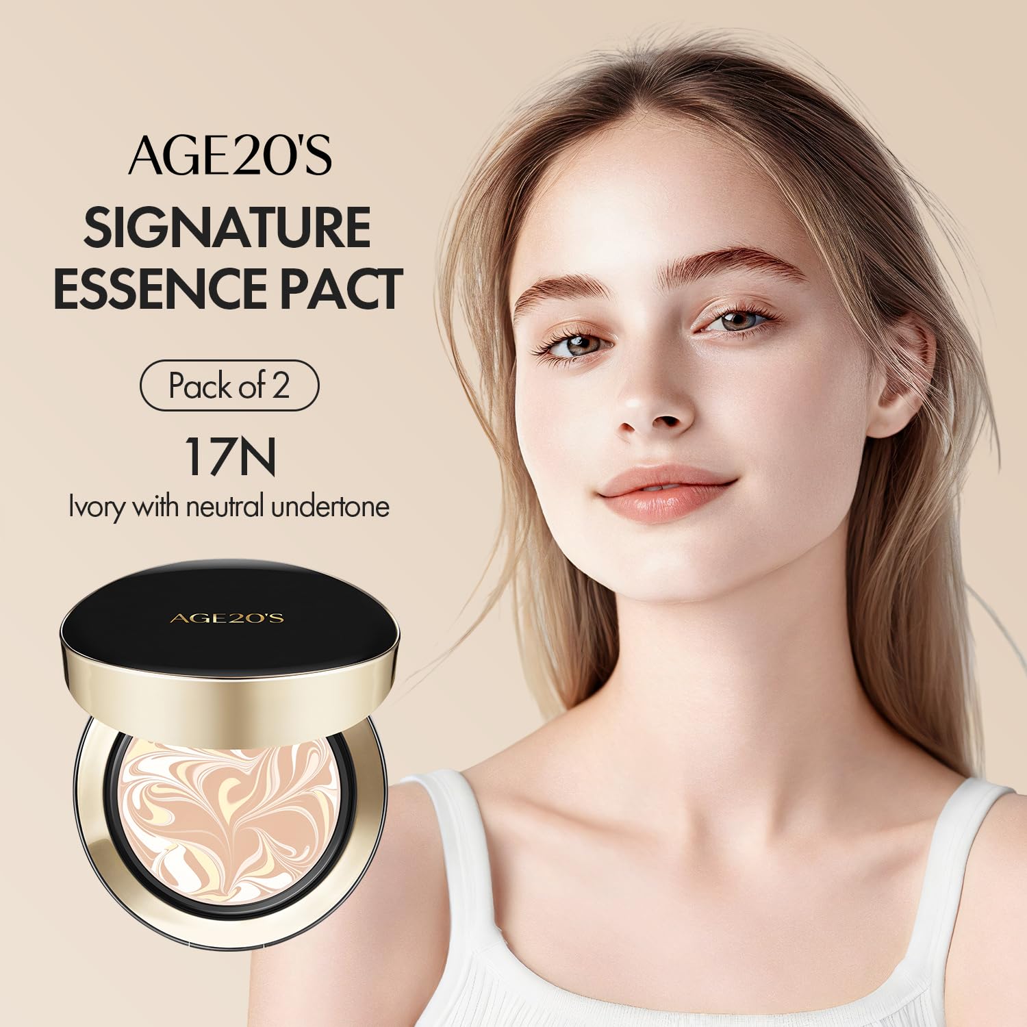 AGE 20's all-in-one latte concept for simple makeup routines on the go