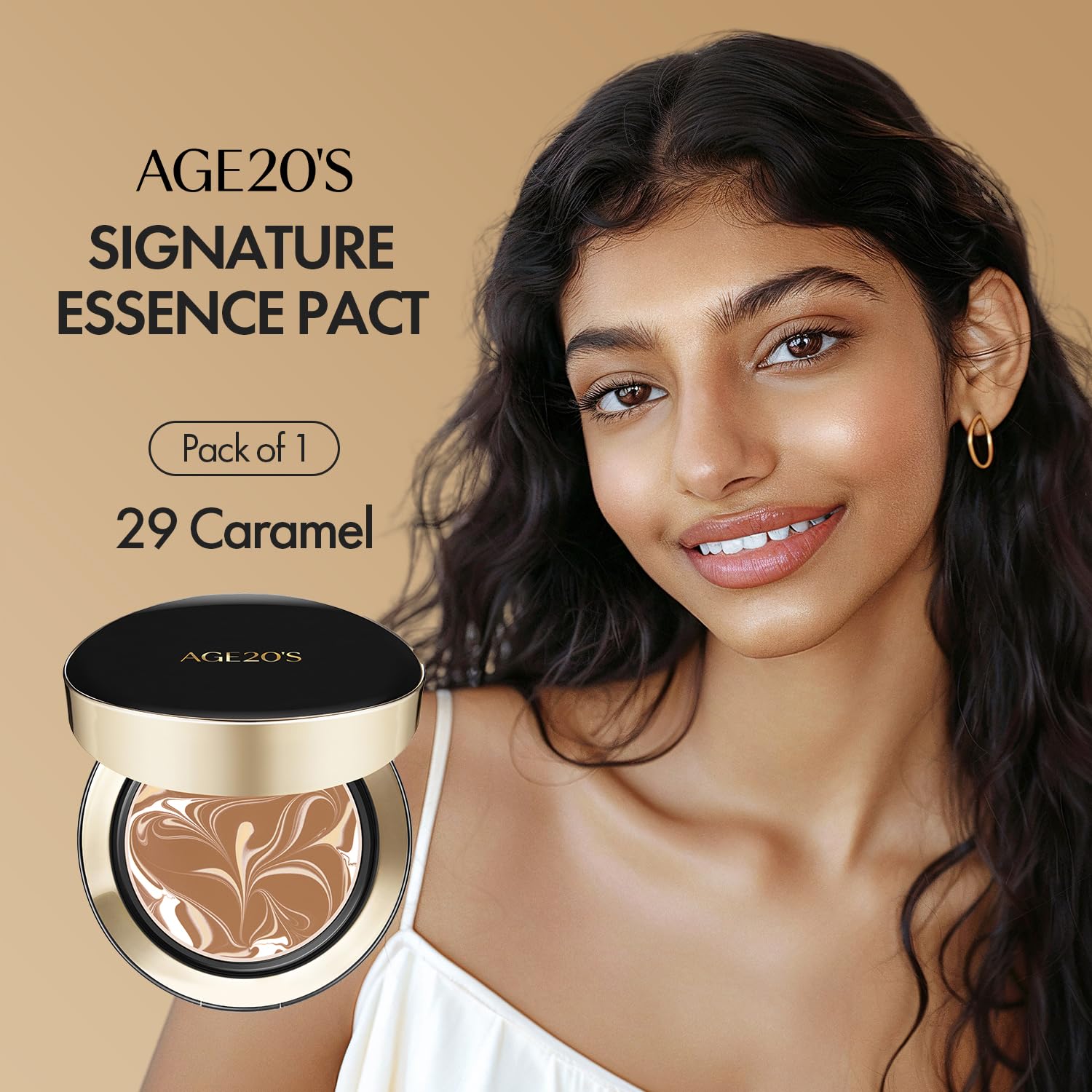 AGE 20's Pact compact packaging detail ideal for daily use