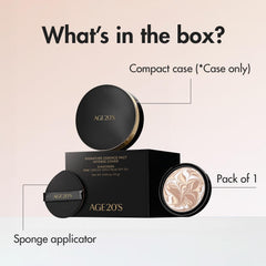 AGE 20's Signature Essence Pact SPF50 shade 31 Medium Tan matches warm undertones.