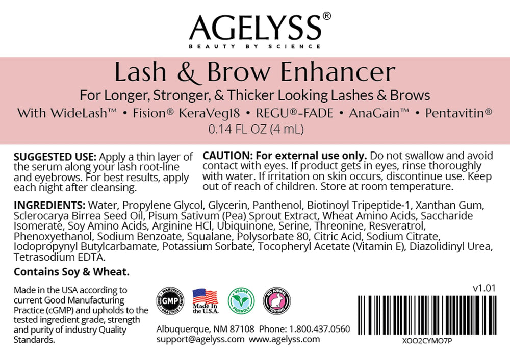 Agelyss application swatch demonstrates easy nightly use.