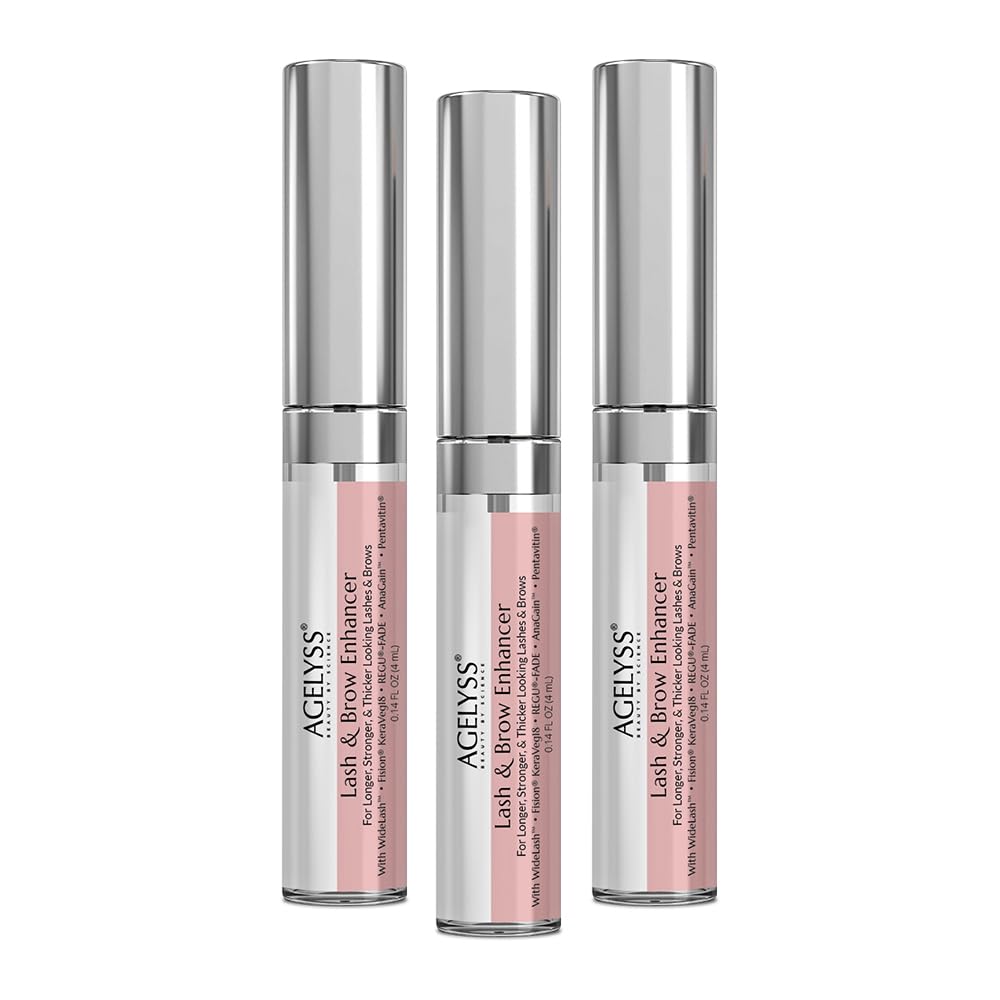 Agelyss Lash Brow Enhancer bottle closeup for stronger lashes