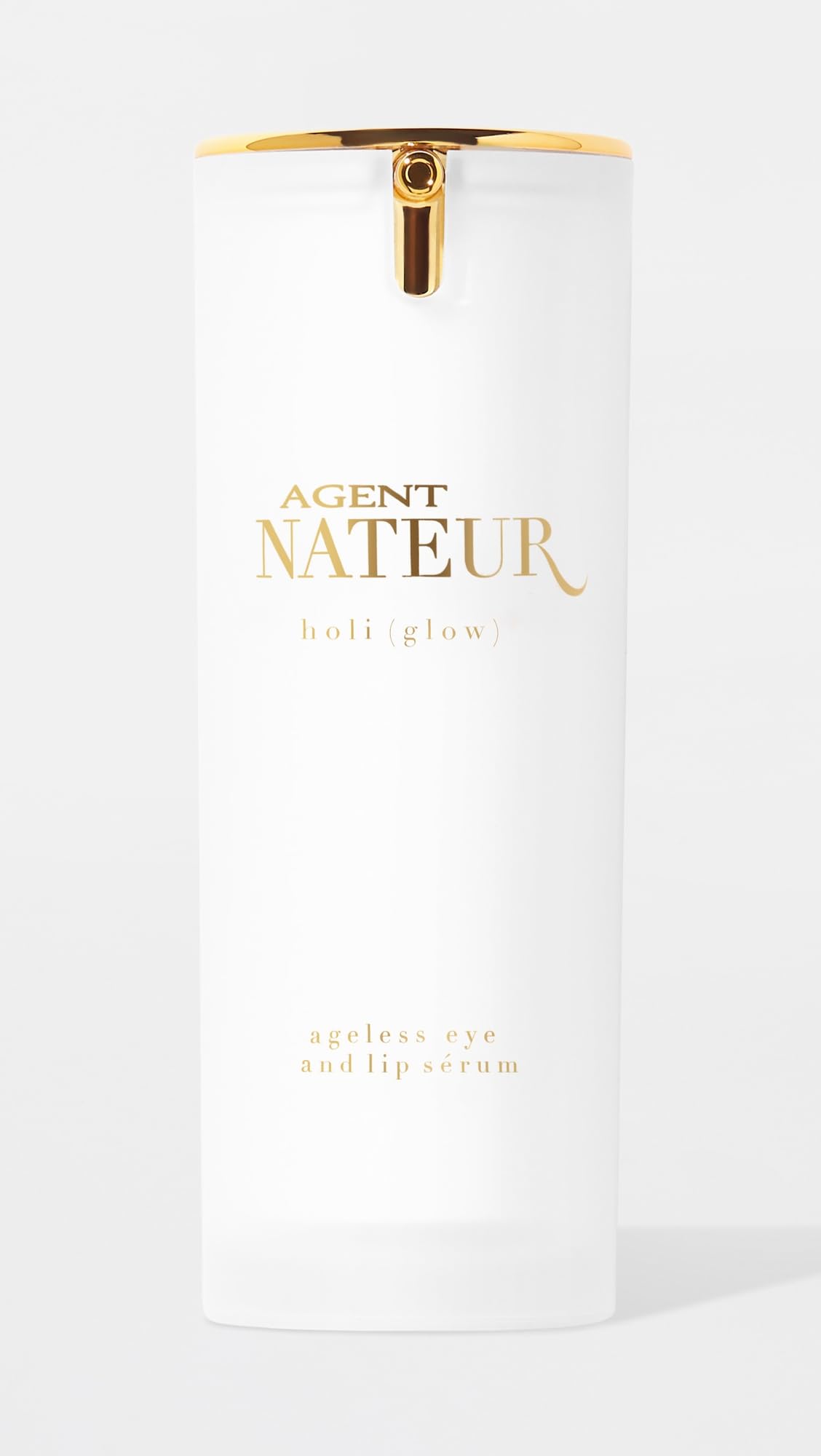 Agent Nateur Holi Glow Eye Serum texture demonstrates gel-like finish that dries to balm.