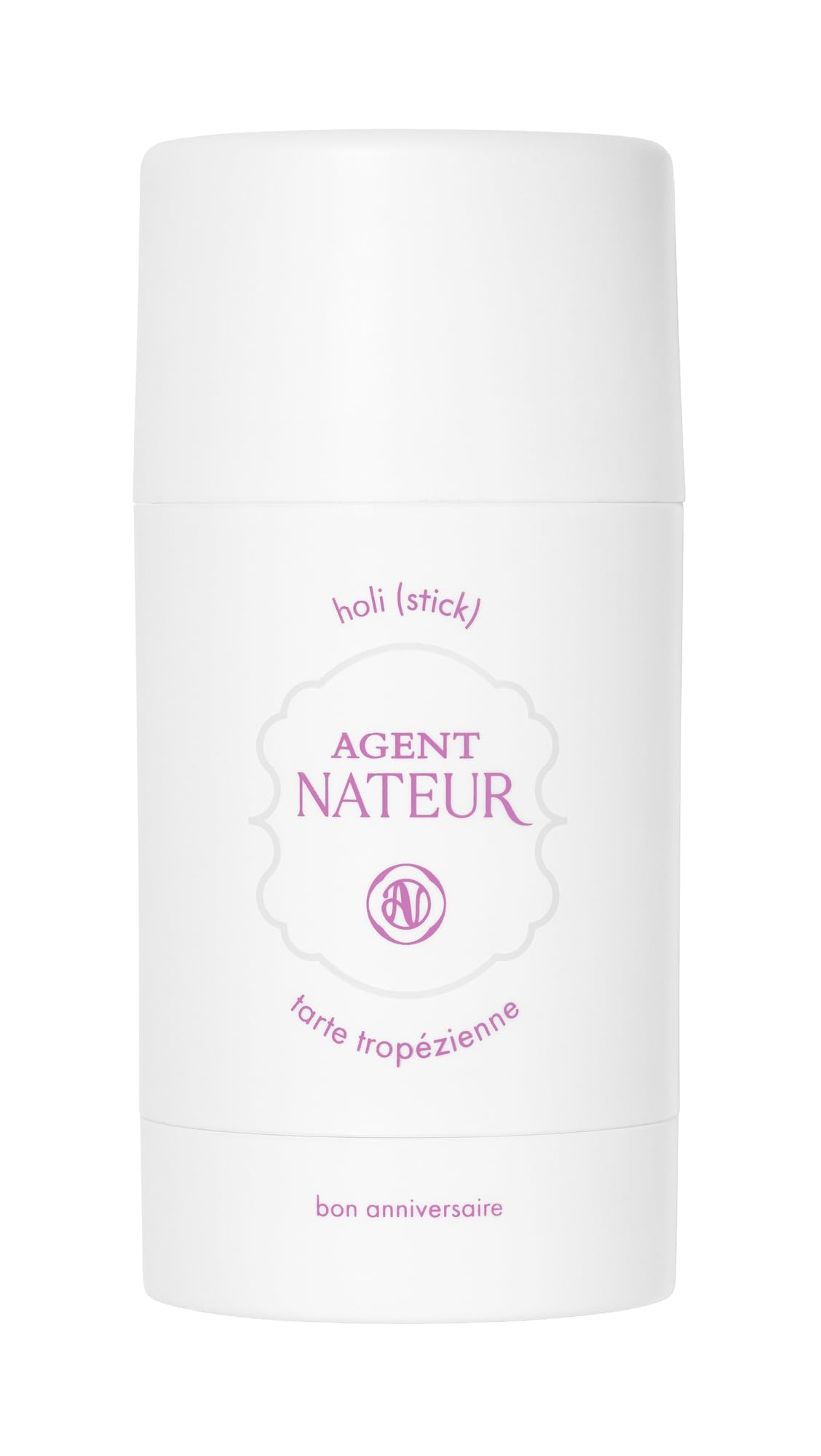 Agent Nateur holi stick deodorant bottle with natural formula for all-day freshness.