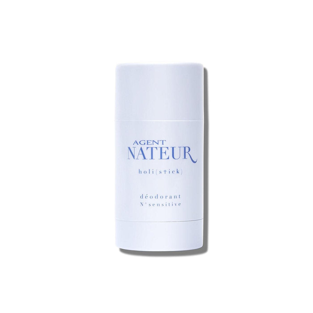 Agent Nateur holi stick packaging shows a sleek deodorant, offering aluminum-free protection.