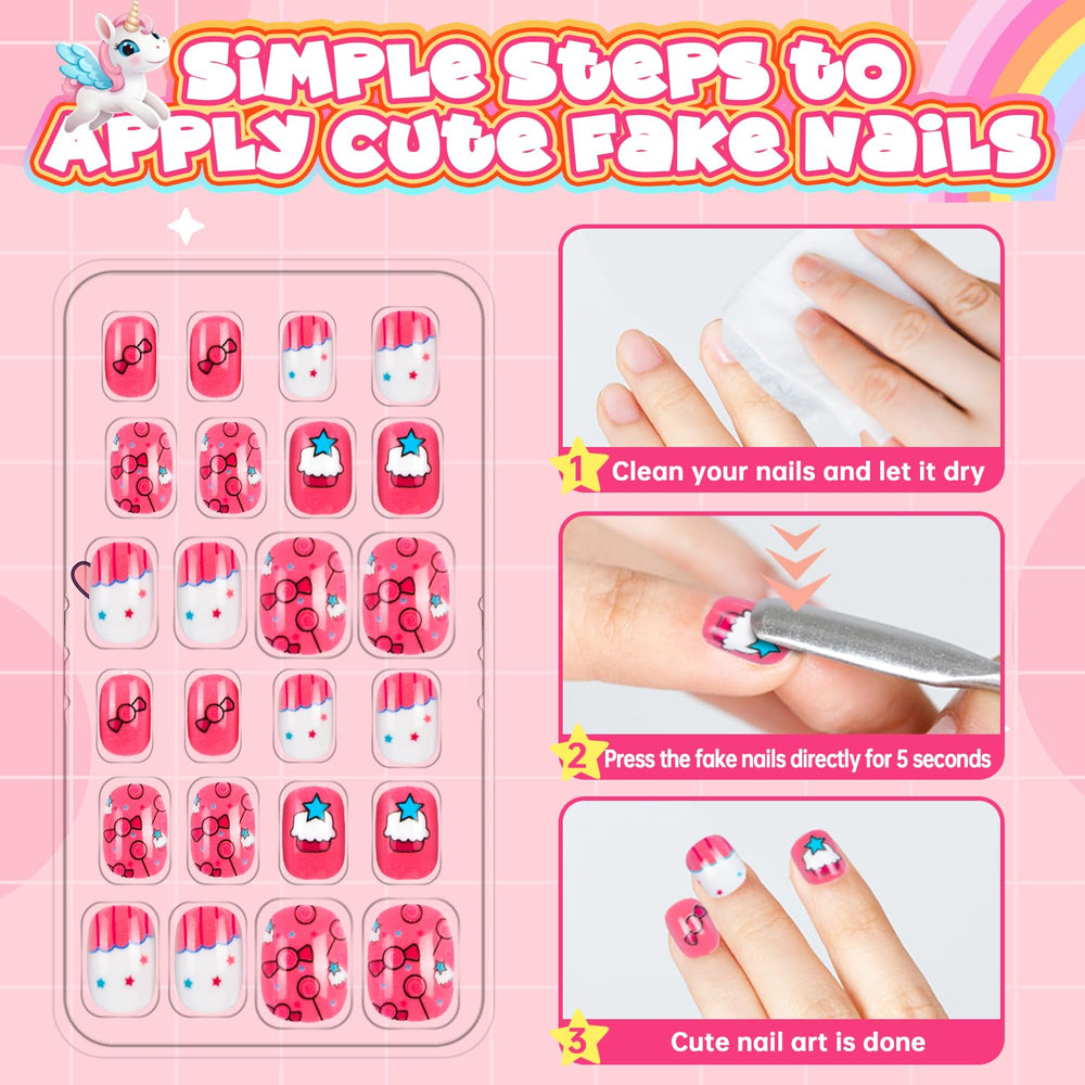AGGKKY pre-glue nails ready for quick DIY