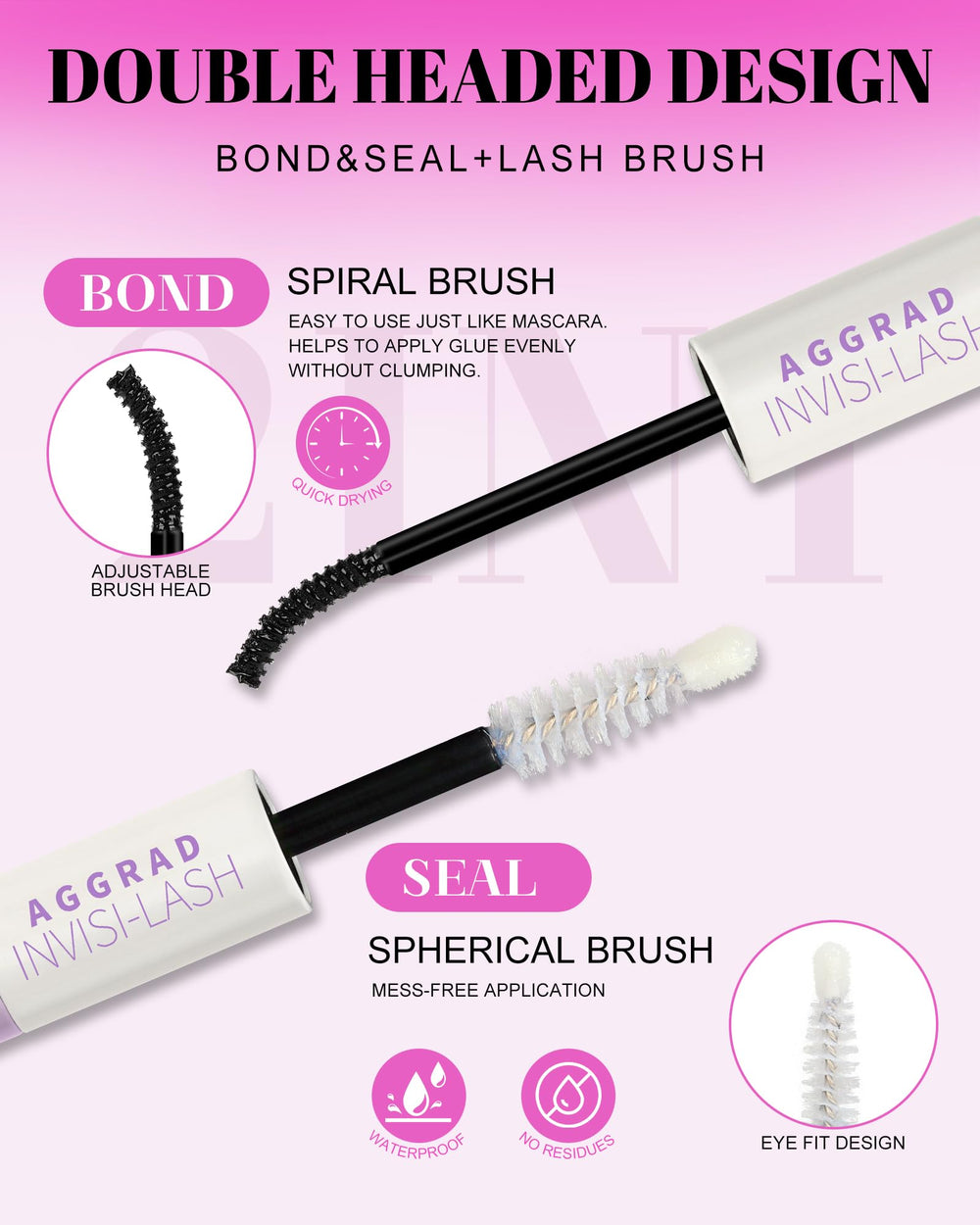 AGGRAD Flora Lash Clusters holiday glam demonstrates long-lasting wear from day to night.