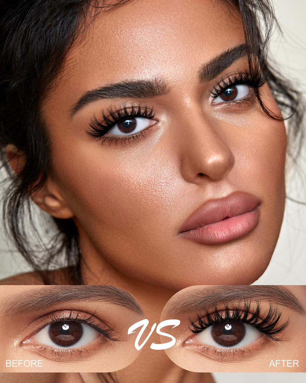 AGGRAD Flora Lash Clusters ultra-thin band blends invisibly for comfortable wear.