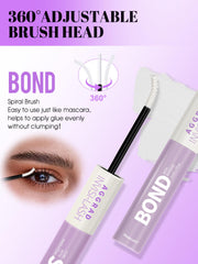 AGGRAD hypoallergenic eye glue packaging indicates gentle wear for sensitive eyes.