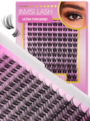 AGGRAD Magic Lash Clusters show 8-18mm curl with invisible band for natural daily wear