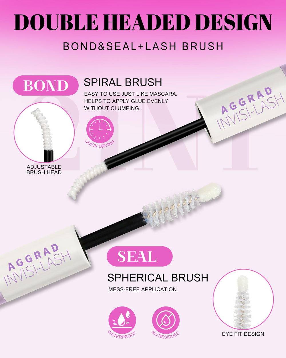 AGGRAD Venus bond and seal waterproof to hold lashes in place