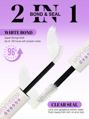AGGRAD Waterproof lash glue helps clusters stay secure during showers or workouts.