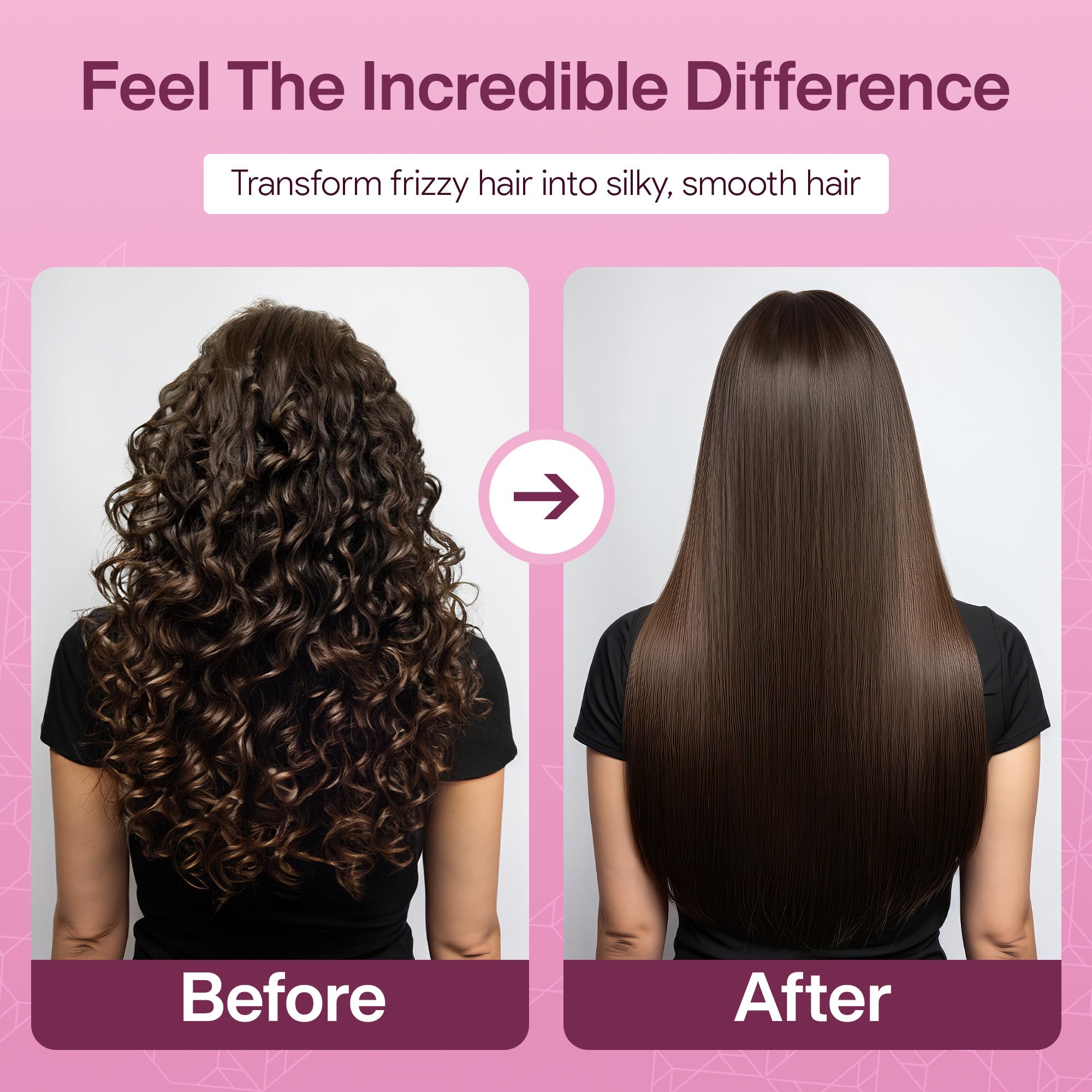 AGI PRO LISS shampoo bottle demonstrates cleansing action to prep hair for keratin treatment