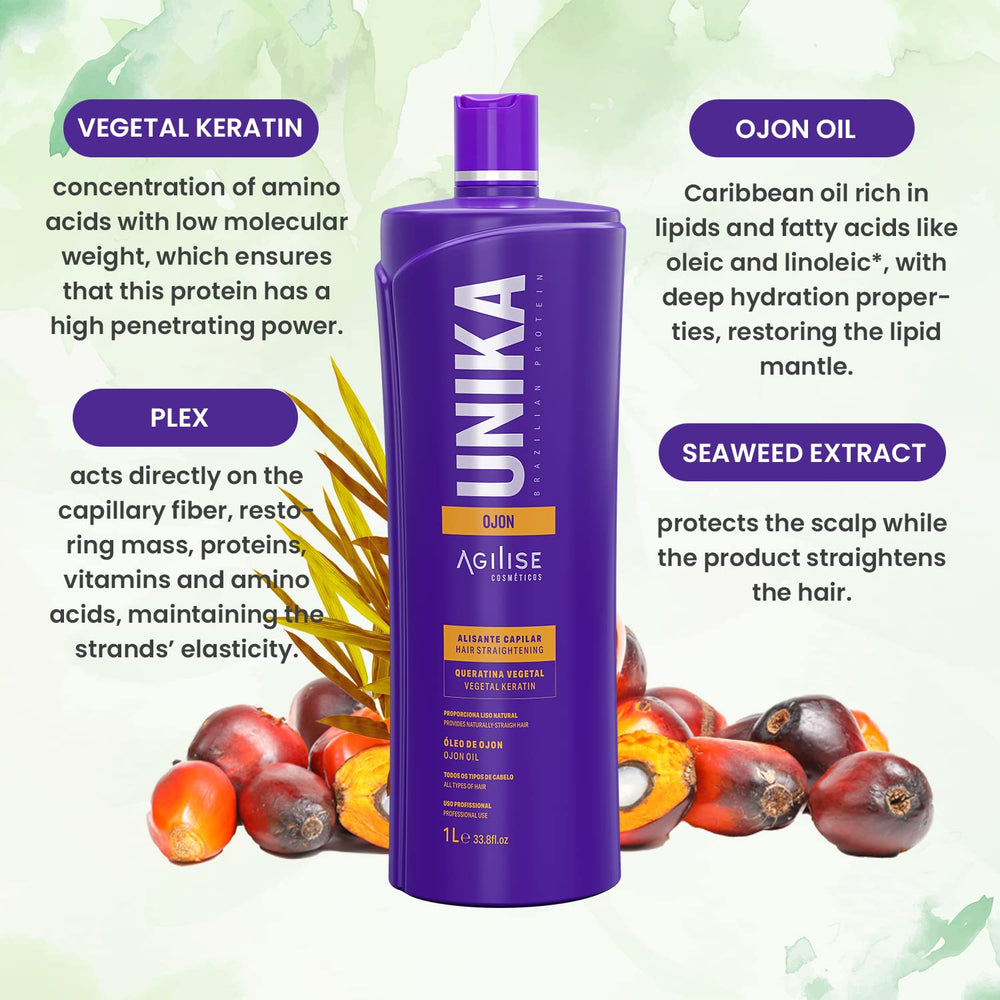 AGILISE UNIKA shine and frizz control on styled hair
