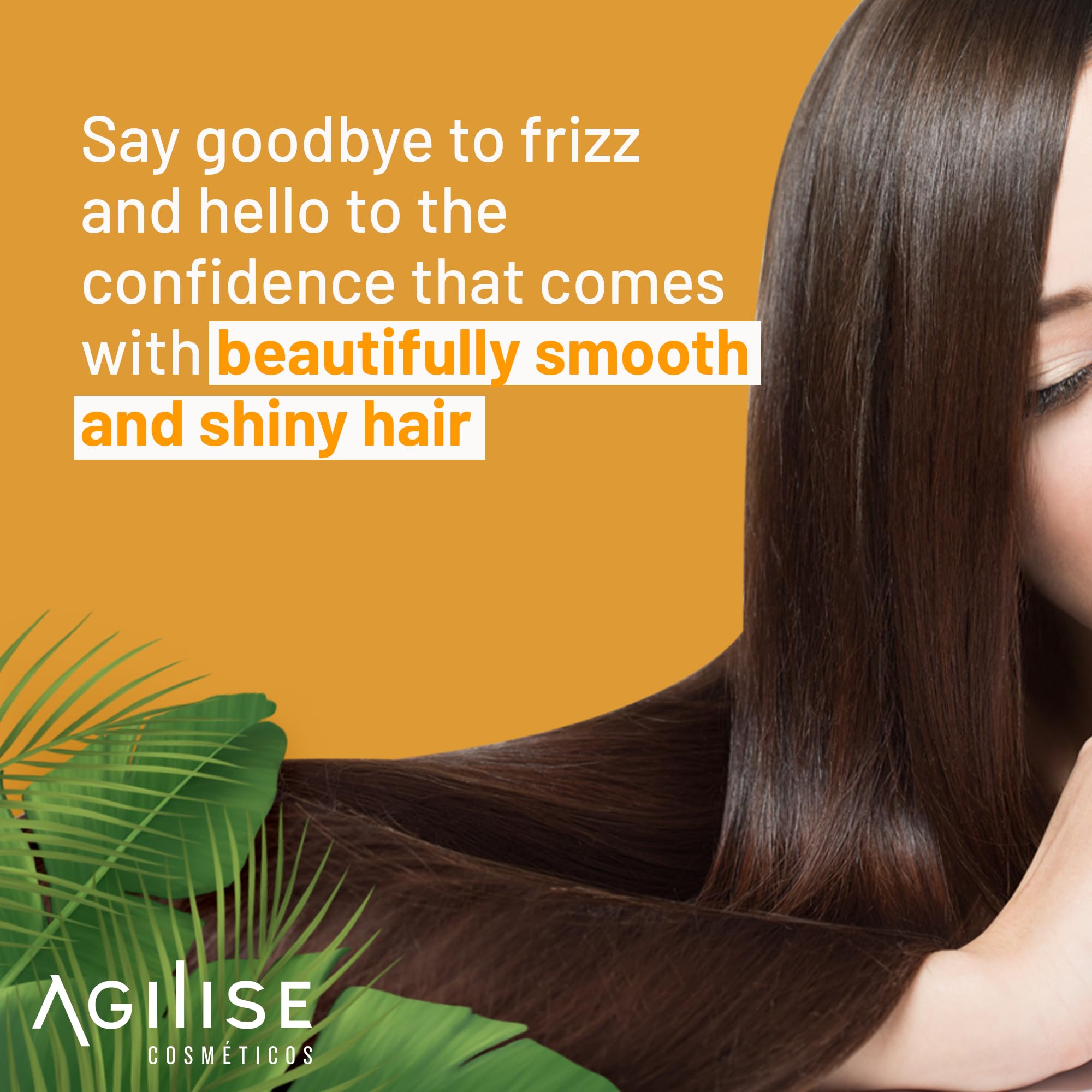 AGILISE UNIKA straight hair finish after use looks silky and sleek