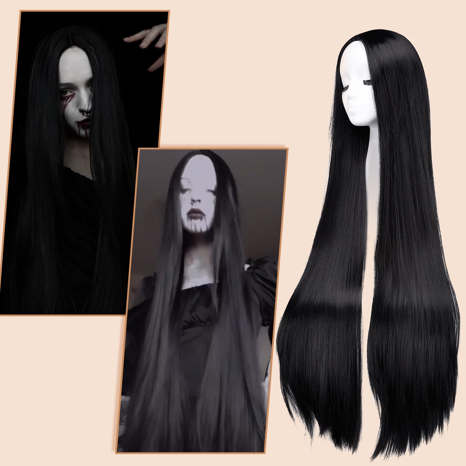 AGPTEK adjustable-fit wig with buckles and belts for secure fit
