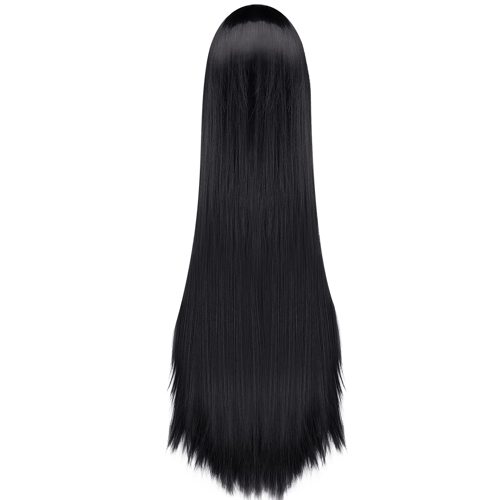 AGPTEK daily-use long black wig suits many looks