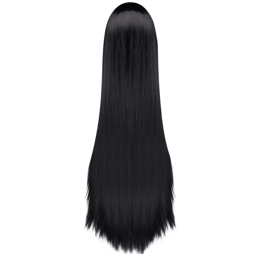 AGPTEK daily-use long black wig suits many looks
