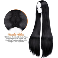 AGPTEK heat-resistant synthetic fiber wig feels soft and natural