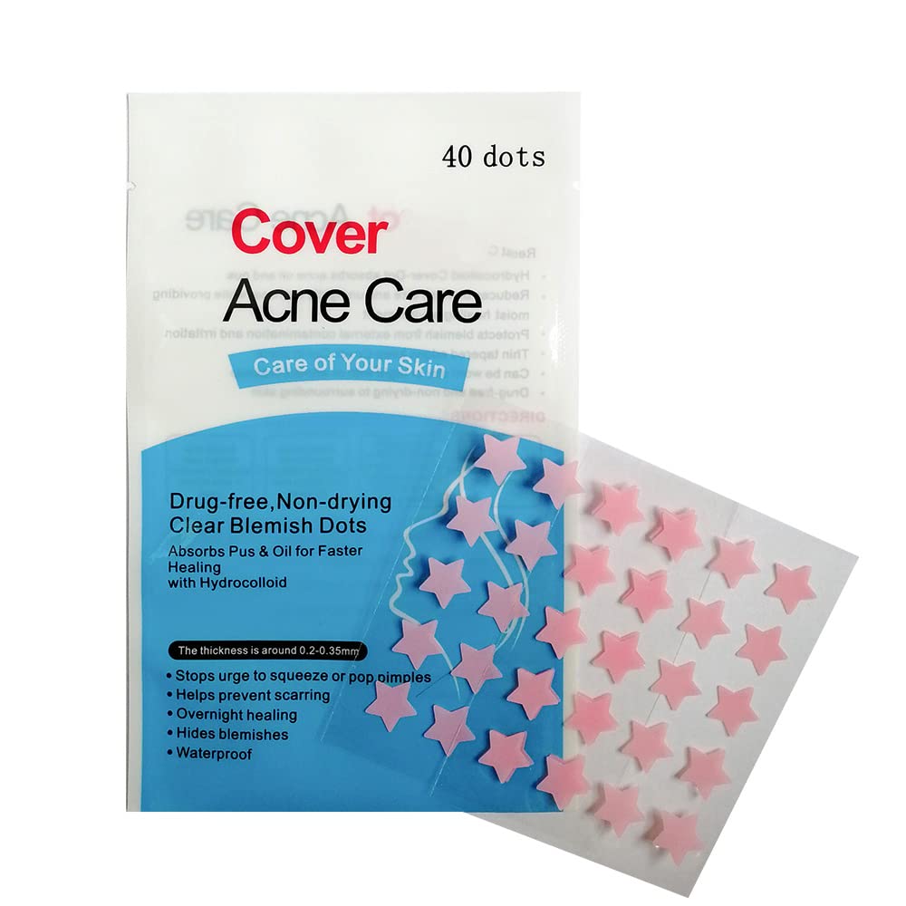 AGRCARE hydrocolloid pimple patch on the face absorbs oil for clearer pores