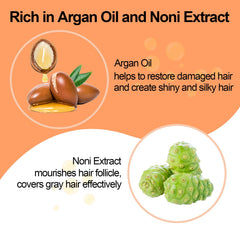 Agthyuve argan oil and noni essence bottle highlights nourishing plant ingredients.
