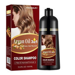 Agthyuve black argan oil hair dye bottle front showing color option for home use