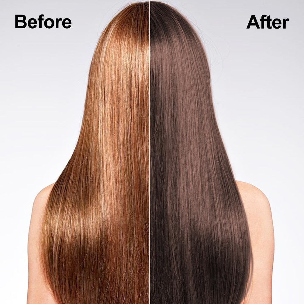 Agthyuve Coffee Hair Dye shampoo foam enables easy color application at home