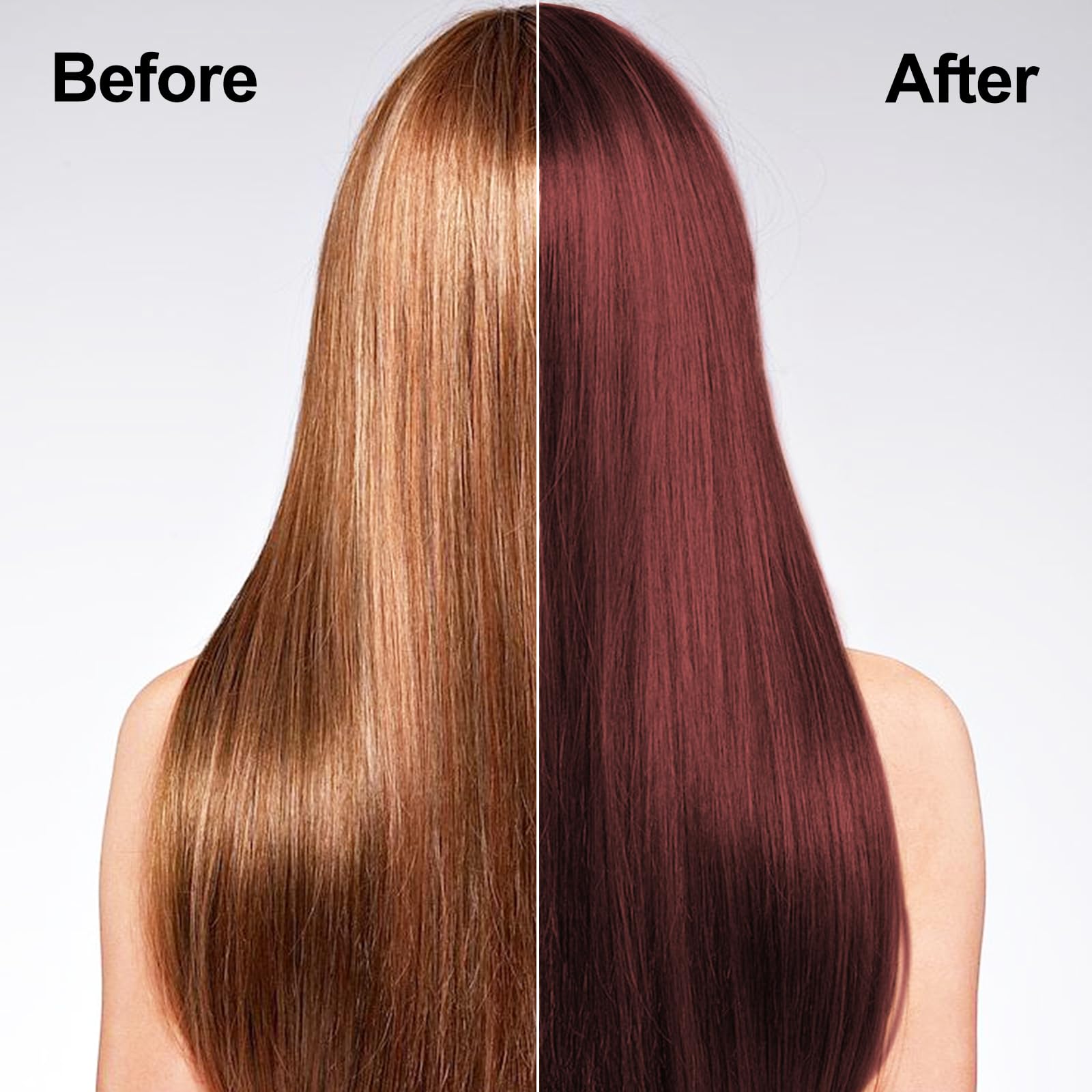 Agthyuve Dark Wine Red hair lather ready for color transformation and nourishment.