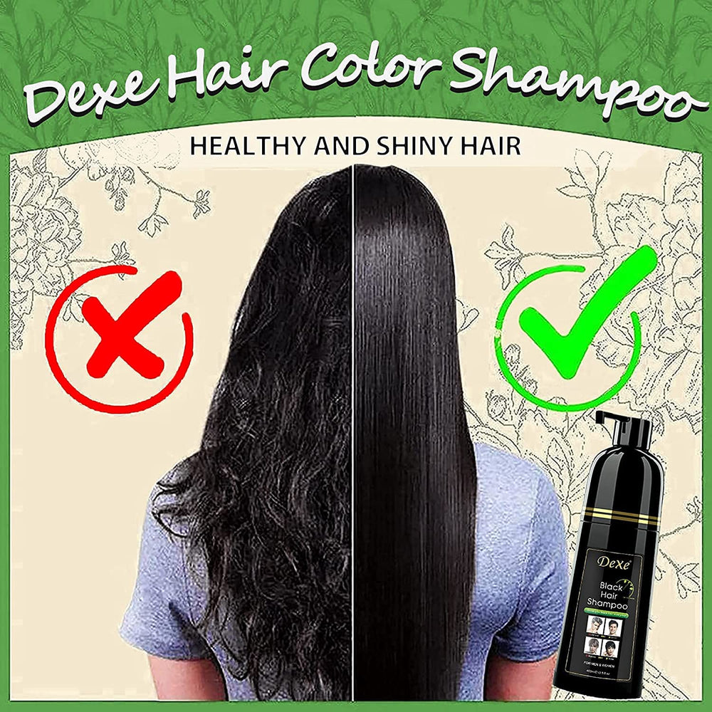 Agthyuve Dexe glossy black hair finish with natural shine
