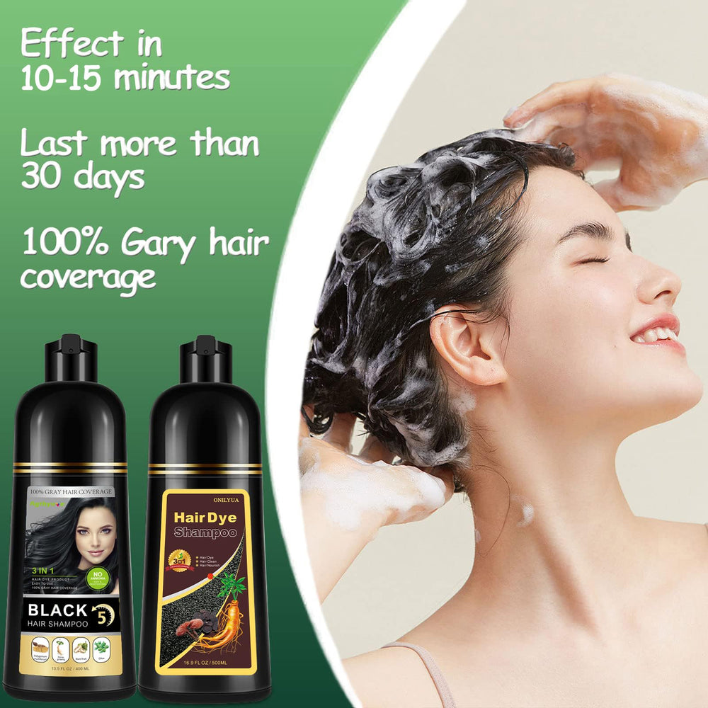 Agthyuve hair dye shampoo easy-use steps for at-home coloring routine.