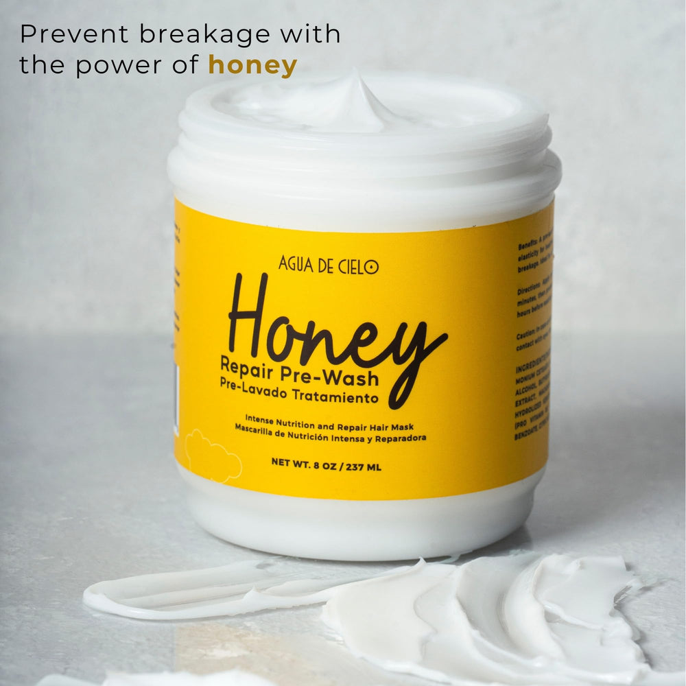 Agua de Cielo Honey Repair cream texture spreads easily through dry strands