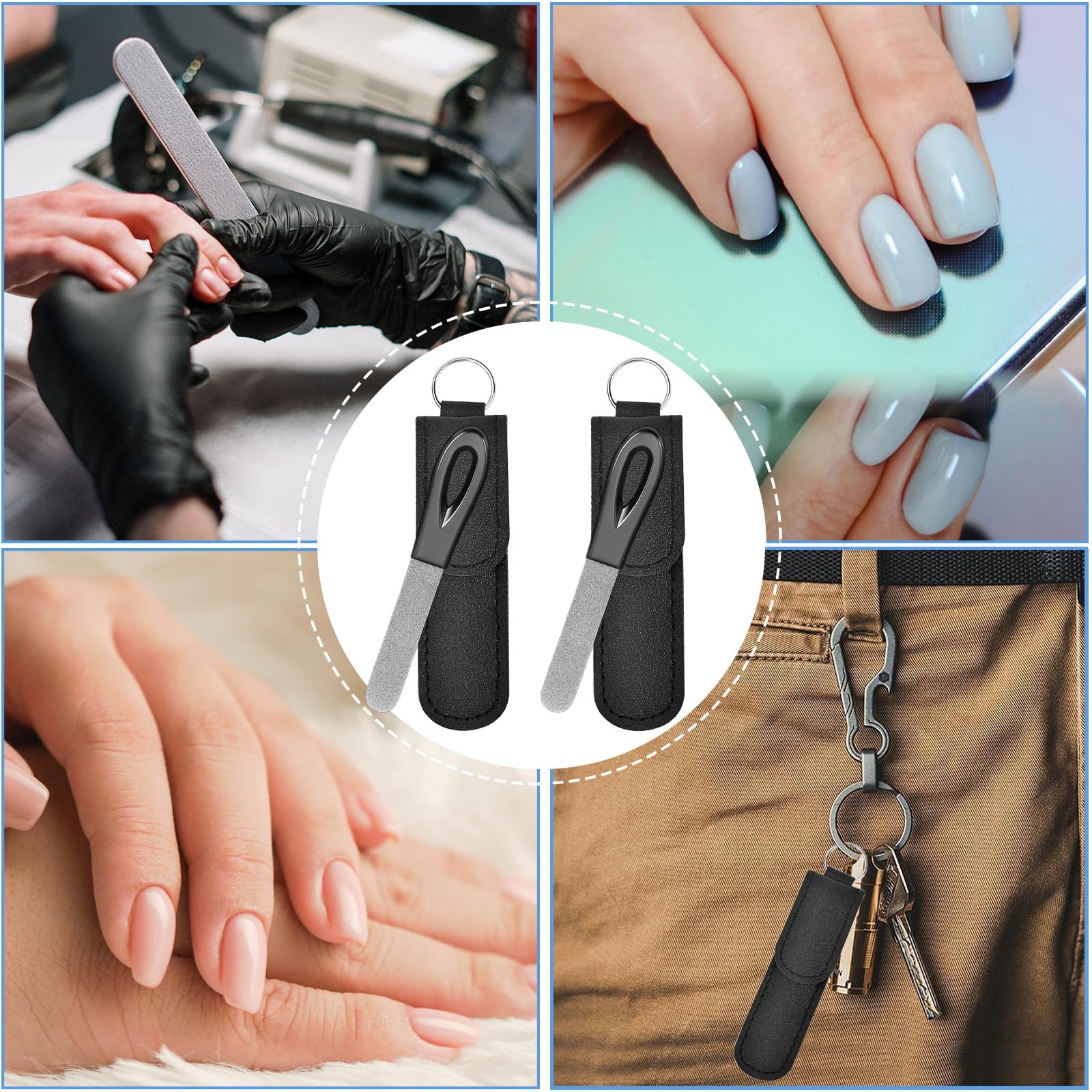 AhaTopia anti-slip grip comfortable control during filing