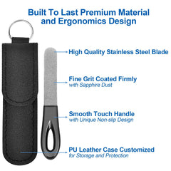 AhaTopia diamond round-tip file precise shaping for natural nails