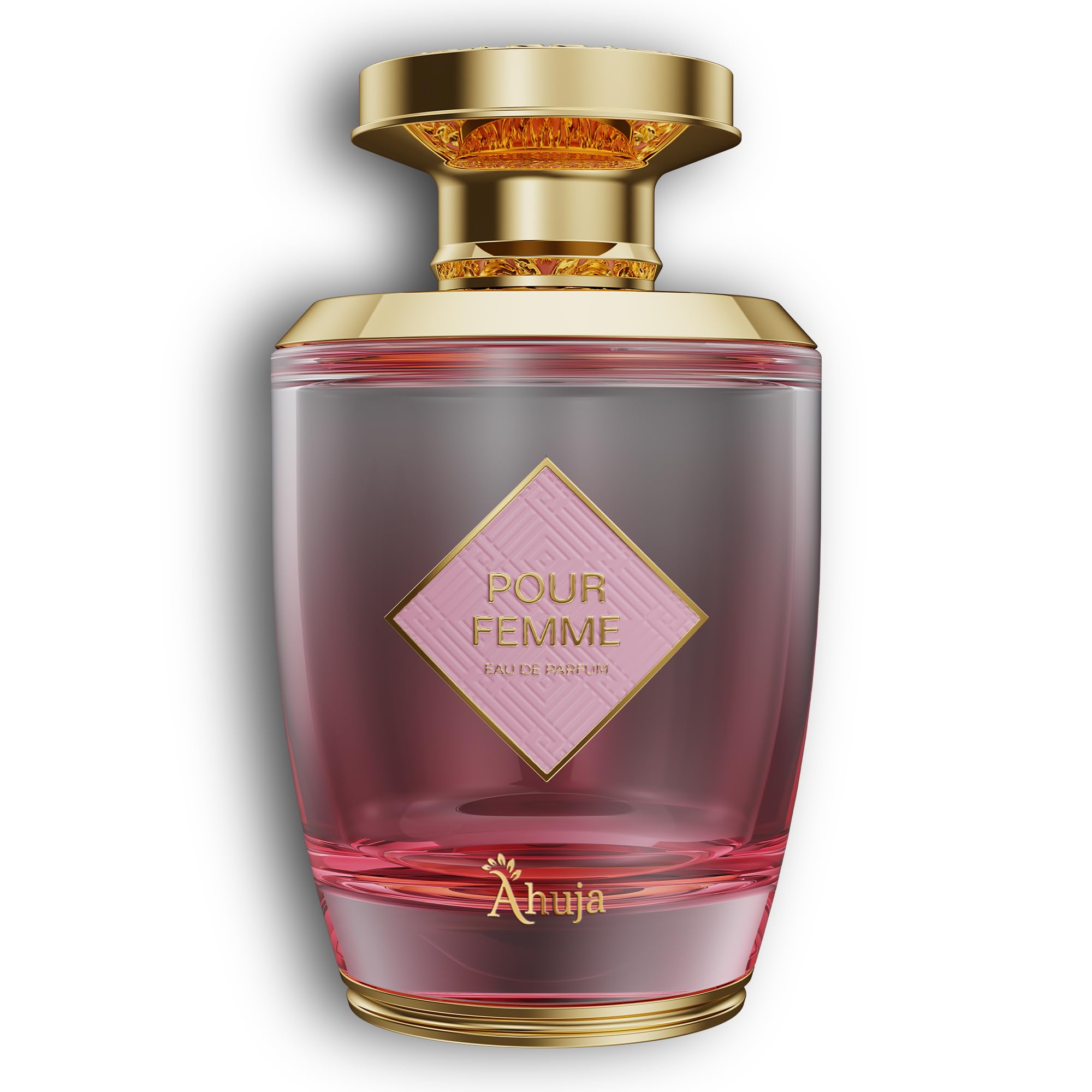 AHUJA Pour Femme bottle front exudes timeless elegance for daily wear