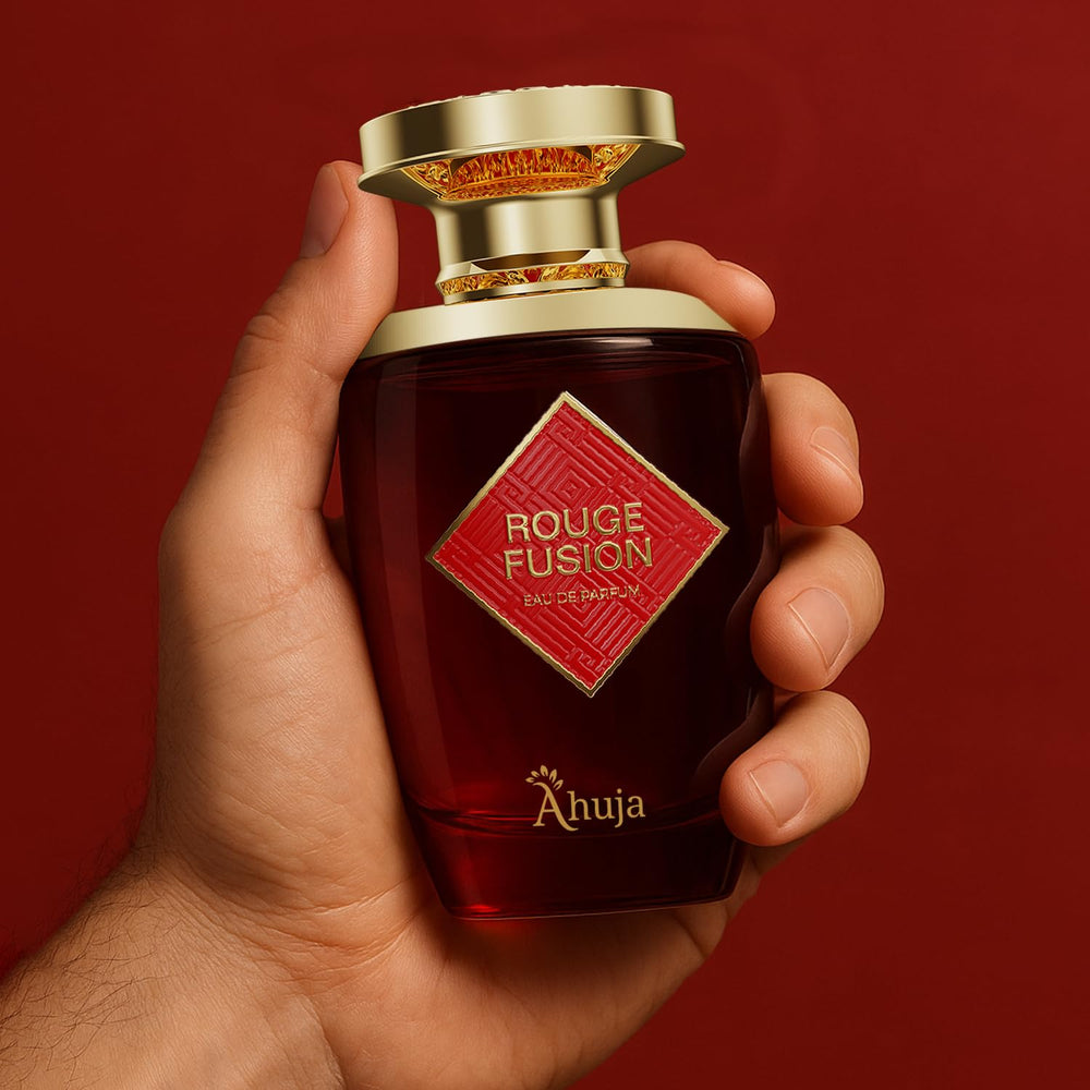 AHUJA Rouge Fusion premium packaging conveys luxury gifting appeal.