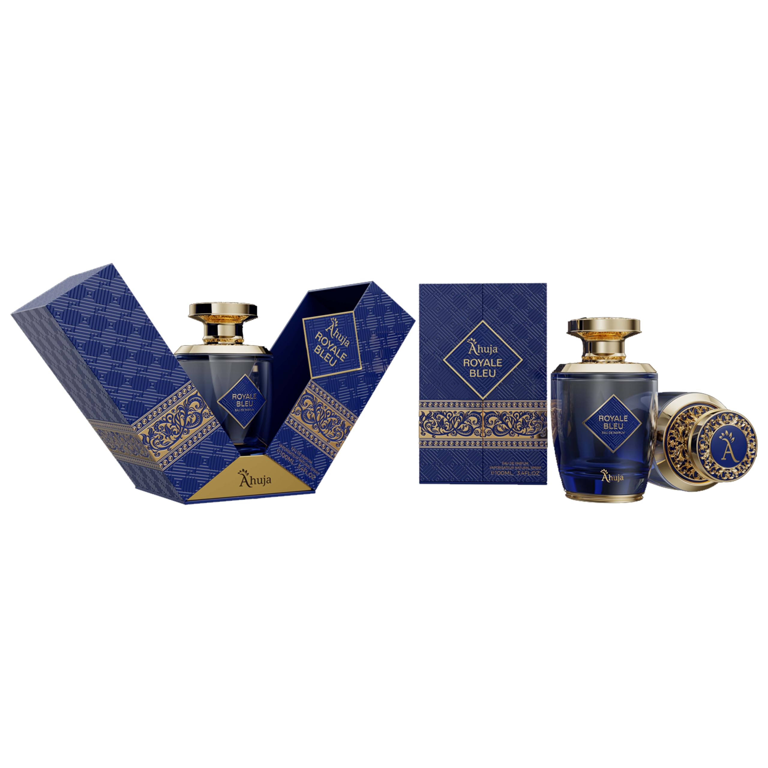 AHUJA Royal Bleu lifestyle shot conveys confident, modern style.