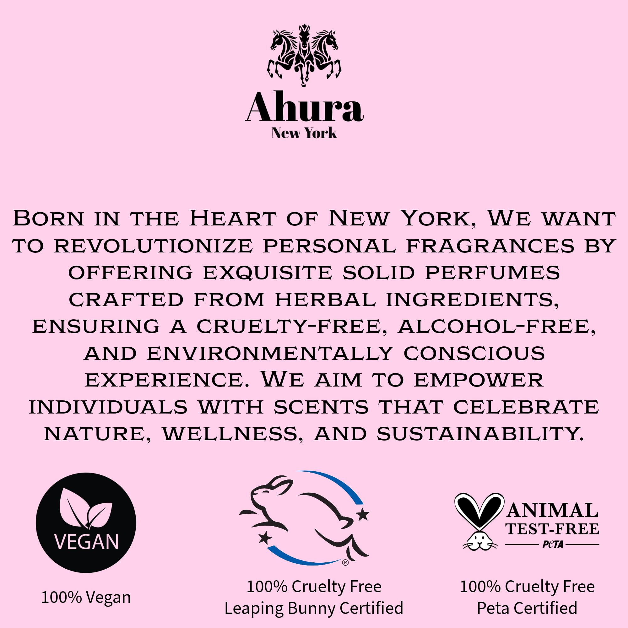 Natural herbal formula by Ahura offers a soothing scent ritual.
