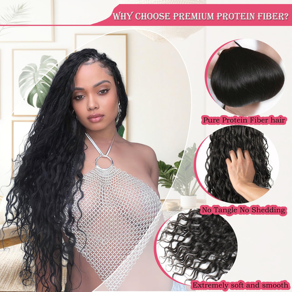 AIBEO Goddess Box Braids lightweight and breathable for all-day wear