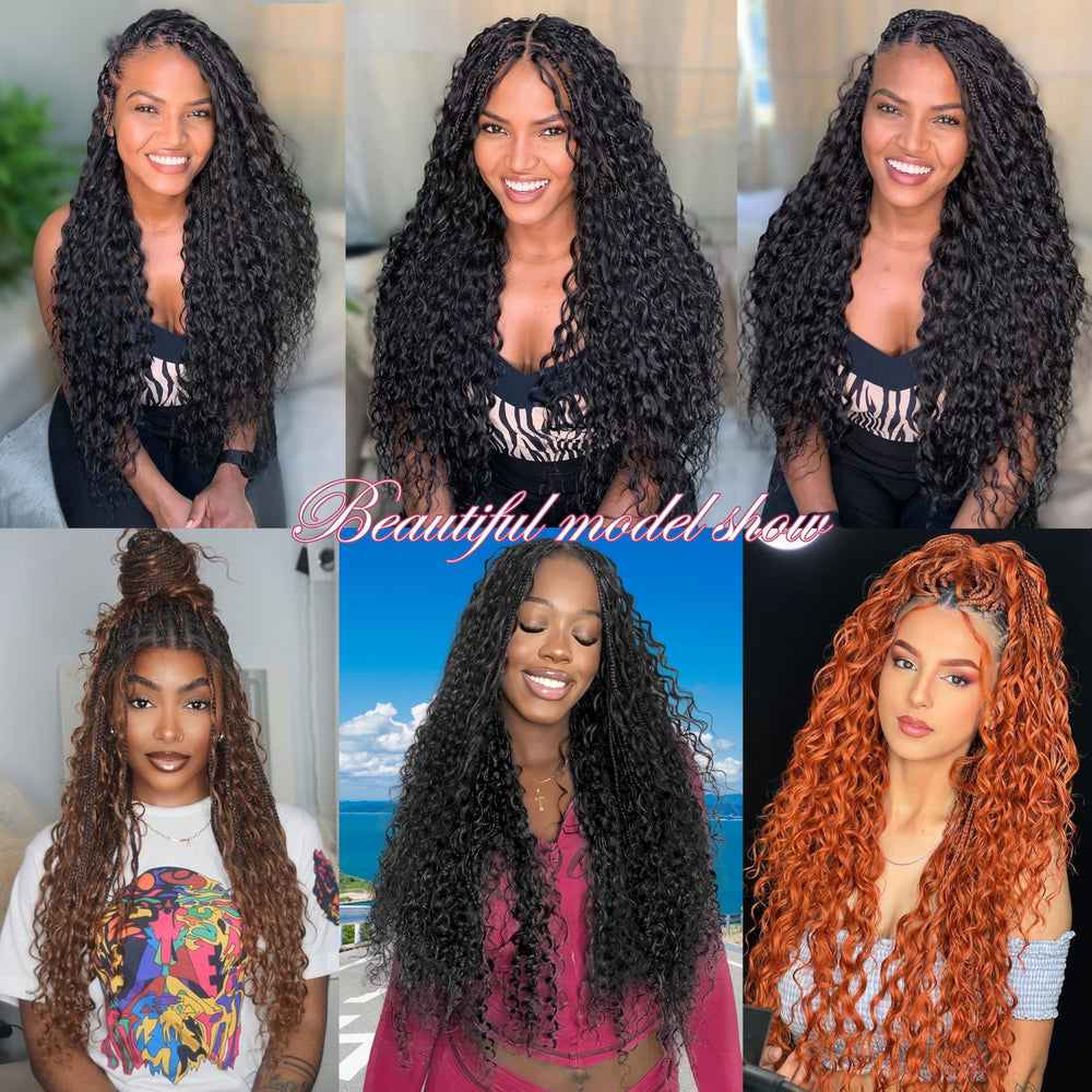 AIBEO Goddess Box Braids styled for casual and festive occasions