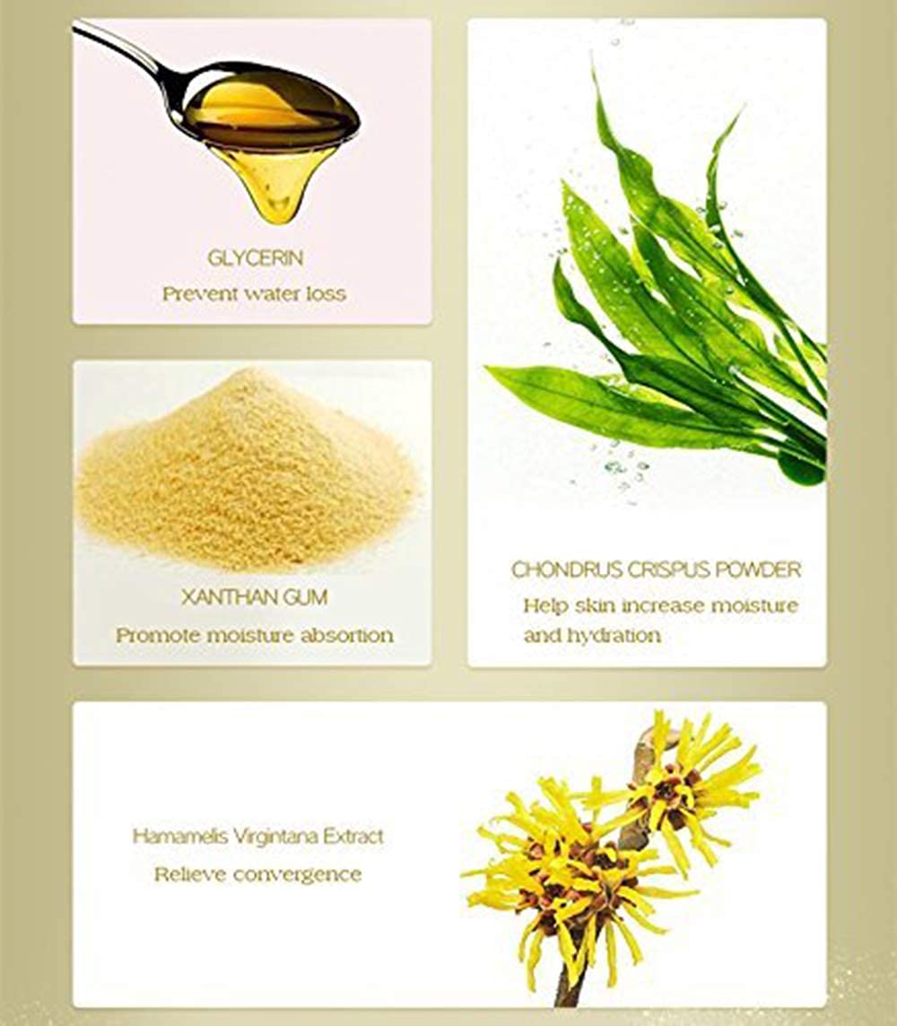 AICHUN BEAUTY collagen crystal mask close-up with shimmering texture